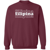 Filipina Triple Unisex Crewneck Pullover Sweatshirt